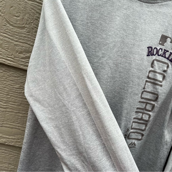 Colorado Rockies Majestic Authentic Collection Women‎ Hoodie Medium Lightweight - Picture 8 of 8